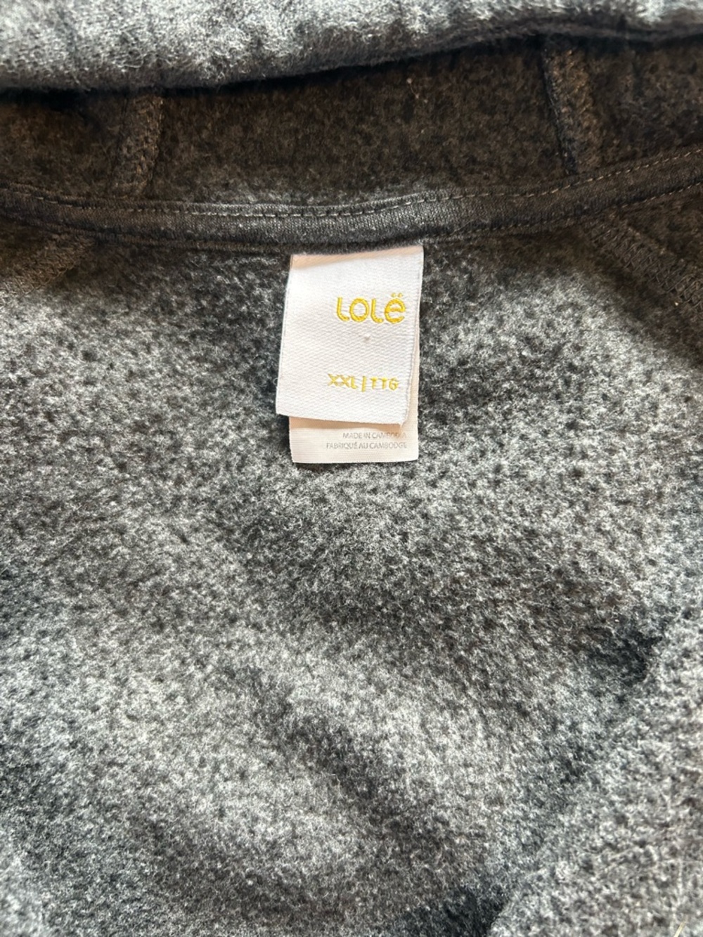 Lole Charcoal Gray Hooded Sweatshirt - Picture 4 of 6